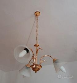 Lampadario con 3 luci 