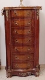 Splendido ed elegante settimino legno intarsiato