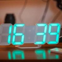 Orologio/sveglia/Termometro LED Parete e Tavolo