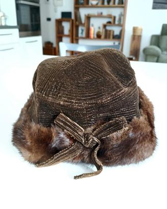 cappellino visone vintage fine anni '60
