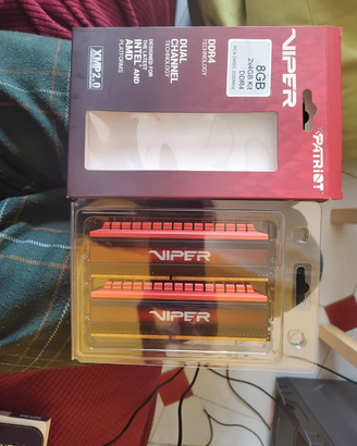 RAM Patriot Viper 8gb, 2×4gb DDR4 3000mhz XMP 2.0