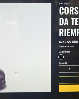 CORSPORT SACCO BOXE DA TERRA COJ BASE RIEMPIBILE