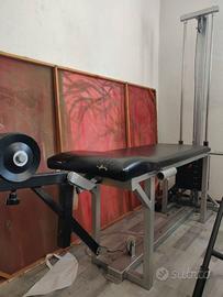 leg extension e leg curl con pacco pesi