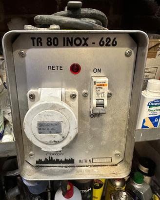 Trasformatore profes. 220v a 48 v tr 80 inox 626