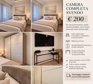 STUPENDA camera matrimoniale completa €200