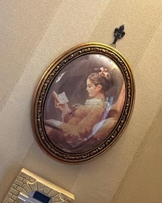 Tris quadretti in ceramica di capodimonte