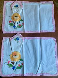 Coppia tovagliette americane vintage+tovagliolo