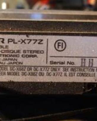 Pioneer PL-X77Z giradischi