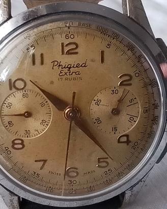 Cronografo Phigied Extra anni 50 cal. Valjoux 92