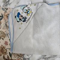 3 asciugamani con cappuccio bambino