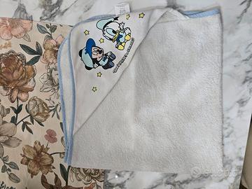 3 asciugamani con cappuccio bambino