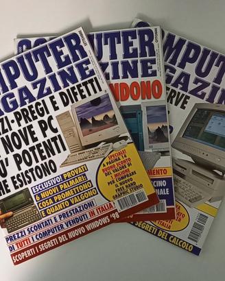 Riviste COMPUTER MAGAZINE n. 1-2-3 compreso CD