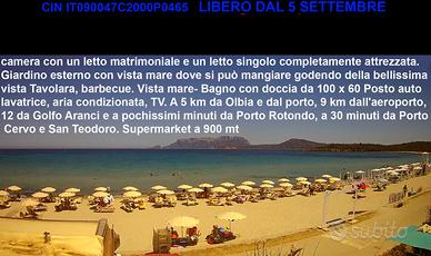 LIBERO DAL 5 SETTEMBRE Trilocale a Pittulongu OT