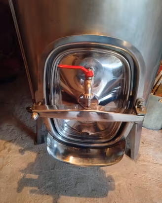 botte acciaio inox  500 litri e pompe travaso vino