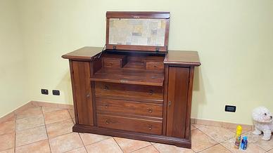 Comò con ribalta 13 cassetti