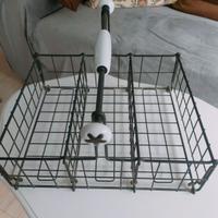 colonna in ferro col nero+ cestello