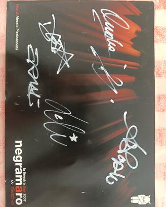 Negramaro Programma tour "La finestra" autografato
