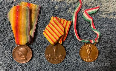 Lotto 3 Medaglie Militari Originali