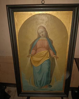 Antico Dipinto Madonna Immacolata 