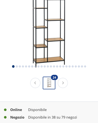 Libreria acciaio e legno jysk 40