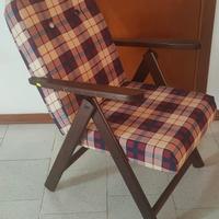 Sedia sdraio con imbottitura schienale regolabile