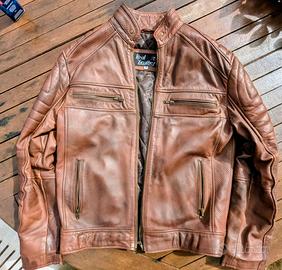 Giubbotto Pelle marrone tg.M