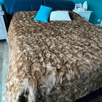 Coperta vera pelliccia visone