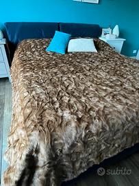 Coperta vera pelliccia visone