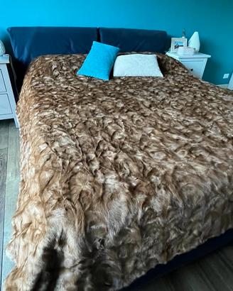 Coperta vera pelliccia visone
