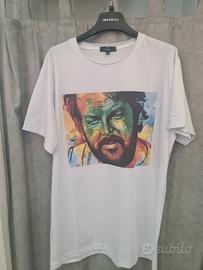 tshirt bud spencer oji xxl bianca