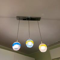 Lampadario sfere colorate