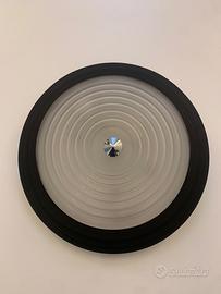 Lampada anni '80 Fontana Arte vetro metallo