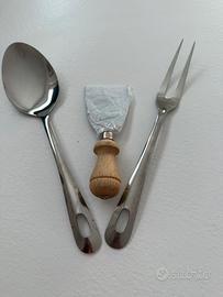 Set di posate in acciaio inox da servizio/portata.