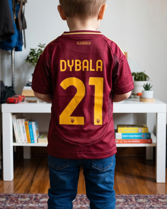 Maglia calcio AS Roma Dybala 21 bambino tg 16