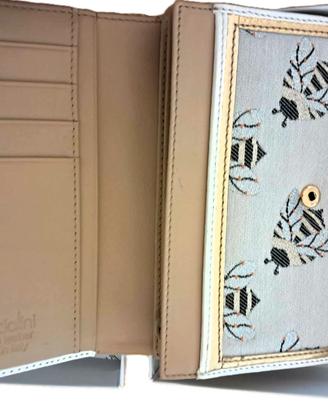 Portafoglio donna Braccialini, api, pelle, nuovo
