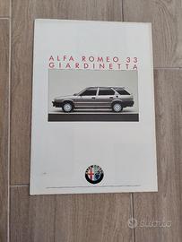 depliant alfa 33 giardinetta in italiano 
