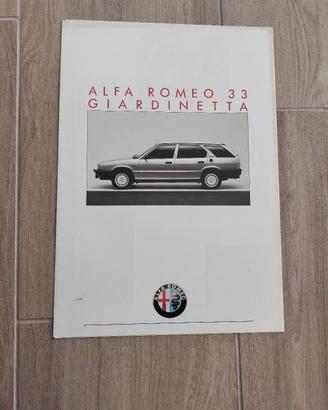 depliant alfa 33 giardinetta in italiano 