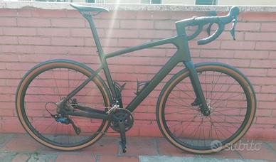 bici gravel telaio in carbonio tg 56 
