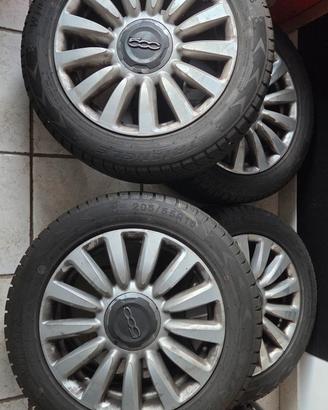 cerchi + pneumatici da neve fiat 500L