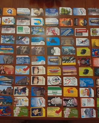 Lotto 240 schede telefoniche italiane - usate