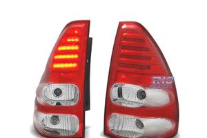 FANALI PER TOYOTA LAND CRUISER FJ120 03-08 LED ROS