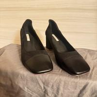 Décolleté nere eleganti tacco largo 38.5 nuove