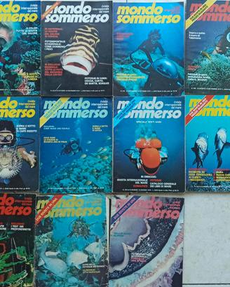 Riviste  Mondo sommerso anni '70 e '80