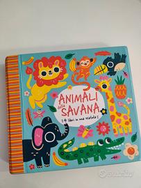 scatola gioco: libretti animali della savana