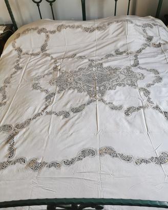 copriletto antichissimo anni 50 di seta pura