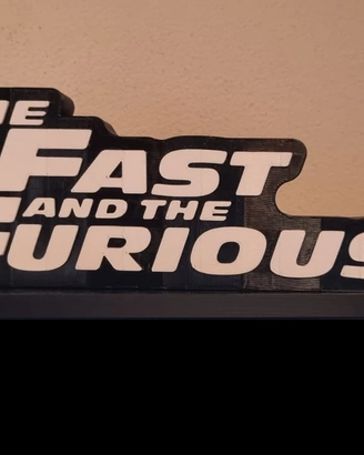 Scritta THE FAST AND THE FURIOUS