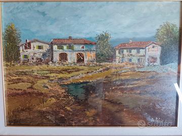 Quadro Olio su Tela - Paesaggio rurale "De Petris"