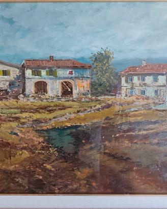 Quadro Olio su Tela - Paesaggio rurale "De Petris"