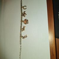Bracciale simile dodo con 5 pendenti 