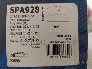 Freni Sigma auto nuovi per Citroen